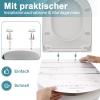 MEEJEE D-Shape Toilet Seat, 460 x 365 mm, Soft-Close, White view 4