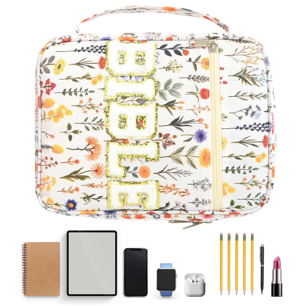 Bible Bag with Floral Pattern | Church Handbag