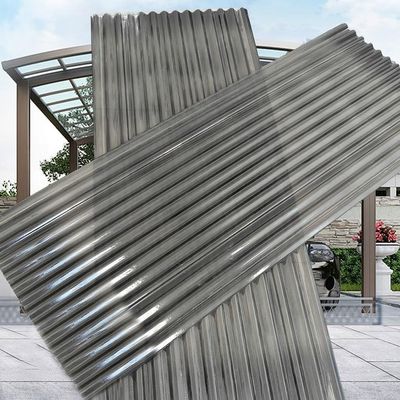 2.5 mm Fiberglass Corrugated Daylight Roofing Panels, 5-Piece Set