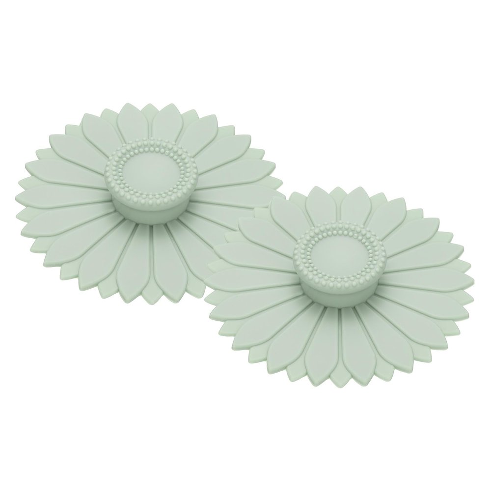 QUARKZMAN 2-Pack Silicone Cup Lids, 10.4 cm, Light Green