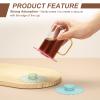 QUARKZMAN 2-Pack Silicone Cup Lids, 10.4 cm, Light Green view 3