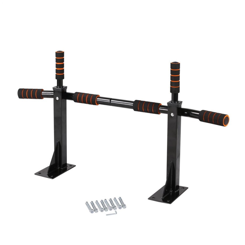 Wall-Mounted Pull-Up Bar and Dip Station