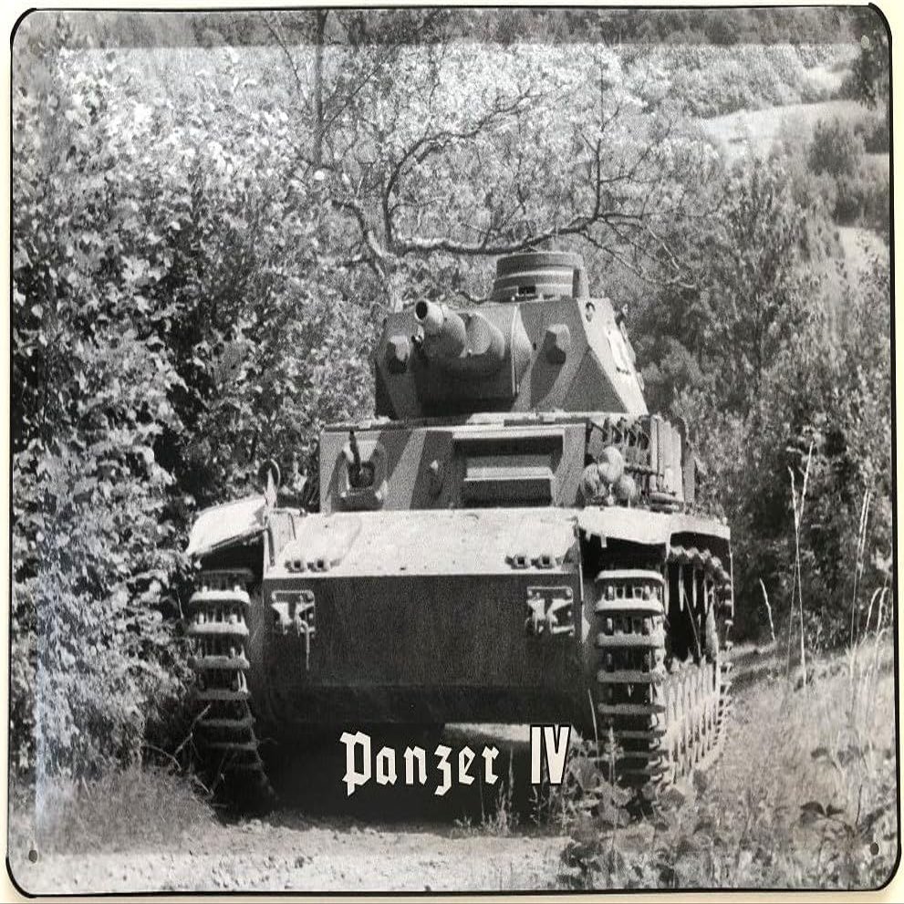Tin Sign 40 x 30 cm Nostalgic Panzer IV Sign - DekoNo7