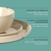 Gibson Home Rockaway 12-Piece Dinnerware Set, Warm Cream view 3