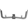 Akozon Metal Purse Frame with Clasp, Retro Embossed Handle, 20 cm, Gunmetal B01-02700479 view 2