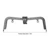 Akozon Metal Purse Frame with Clasp, Retro Embossed Handle, 20 cm, Gunmetal B01-02700479 view 3