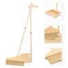 UPKOCH Soft-Bristle Broom and Dustpan Set with Long, Durable Wooden Handle view 3