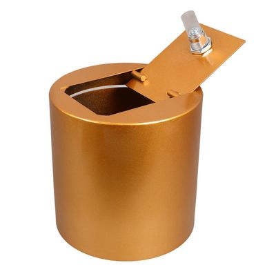Cylindrical Iron Piggy Bank with Combination Lock for Adults