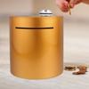 Cylindrical Iron Piggy Bank with Combination Lock for Adults view 3
