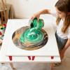 Pour-Painting Canvas Holders, Spooky Accessory with Red Hair view 2