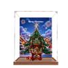 Acrylic Display Case for Le-go 41843 Family Christmas Tree Model, Dustproof Box (Case Only; Wood Base + 3 mm Back Panel) view 1