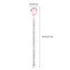 Housoutil 2-Piece Glass Stirrer Set with Long Handles, Delicate Pink view 2