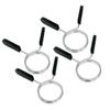 Toyvian 5-Piece Steel and ABS Spring Collars for Dumbbell and Barbell Bars view 1