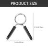 Toyvian 5-Piece Steel and ABS Spring Collars for Dumbbell and Barbell Bars view 2