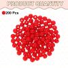 QUARKZMAN 200-Piece Round Red Acrylic Beads, 8 mm Diameter view 3