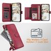 SEHEYA Crossbody Wallet Case for Samsung Galaxy A07 4G/A06 5G/A06 4G, Vintage PU Leather, Dark Red view 3