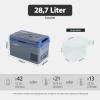 zcamp GE30 28.7L Portable Car Refrigerator and Freezer, -20°C to 20°C view 2