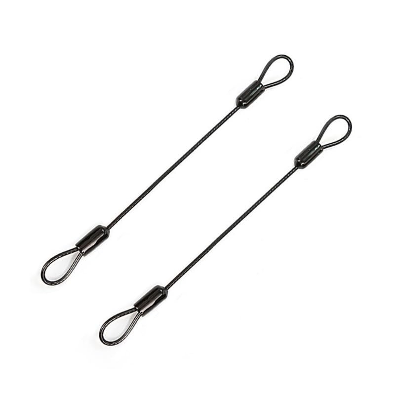 Generic 2-Piece 3 mm Stainless Steel Safety Cable, 50–300 cm, Multiple Colors (Black, 200 cm)