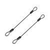 Generic 2-Piece 3 mm Stainless Steel Safety Cable, 50–300 cm, Multiple Colors (Black, 200 cm) view 1