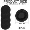 Vmoomax Washable Stretchable Headphone Ear Cushion Covers, 6–8.5 cm, Black, 4 Pieces view 2