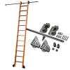 SnamicE Rolling Ladder Mounting Kit for Libraries, with Hanging and Extension Rails, 20 ft/600 cm view 2