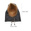 VALICLUD Sheep Wool Winter Hard Hat Liner with Ear and Neck Coverage view 2