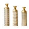 Rpuzonier Large Floor Vases Set of 3, 83/65/50 cm Tall, Gold & White view 2