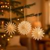 Ideen mit Herz Paper Stars and Snowflakes for Hanging, Cream White, 10 cm, 12-Pack view 1