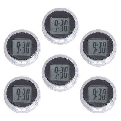 Alipis Adhesive Motorcycle Clock, 6-Pack, ABS, for Motorcycles and Cars