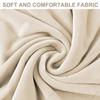 8–10 cm Thick Velvet Bench Cushion, Milk White, 60 x 30 x 10 cm view 3