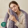WAVVE Extra-Large Cozy Blanket 230 x 270 cm, Gray Purple view 2