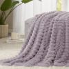 WAVVE Extra-Large Cozy Blanket 230 x 270 cm, Gray Purple view 3