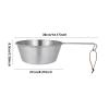 MotiveTech Camping Bowl/Cup, 2 L, Portable Deep Cooking Pot view 3
