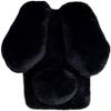 YKTO Fluffy Faux Fur Case for Xiaomi Poco M7 Plus, Black view 1