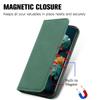 YUEQIAN Case for Honor Magic8 Lite/Magic 8 Lite, Premium PU Leather Flip Wallet Case with Card Slot, Magnetic Closure and Foldable Stand, Shock-Resistant, Green view 4