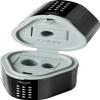 FABER-CASTELL Grip 2001 Triple Pencil Sharpener with Container, for 8–10 mm Diameters, Black (1 Count) view 3