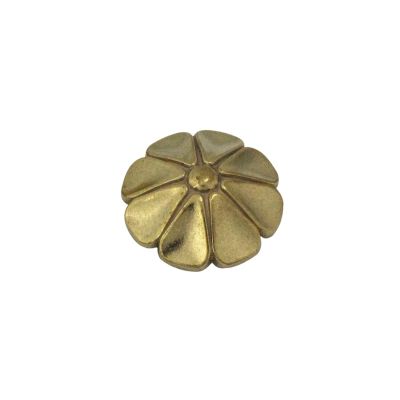 1-Pc. Brass Concho with Screw Closure, Flower and Star Design, Model B