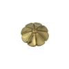 1-Pc. Brass Concho with Screw Closure, Flower and Star Design, Model B view 1