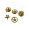 1-Pc. Brass Concho with Screw Closure, Flower and Star Design, Model B view 3