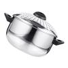 18/10 Stainless Steel Pasta Cooker, 1.5 L, with Strainer Lid, Silver view 1