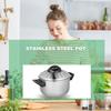 18/10 Stainless Steel Pasta Cooker, 1.5 L, with Strainer Lid, Silver view 4