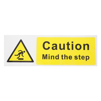 Healeved Waterproof Caution Stickers, Self-Adhesive Warning Signs for Stairs and Floors