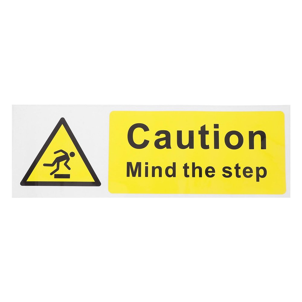 Healeved Waterproof Caution Stickers, Self-Adhesive Warning Signs for Stairs and Floors