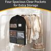 Set of 2 Dustproof Clothing Storage Bags with Transparent Window view 3