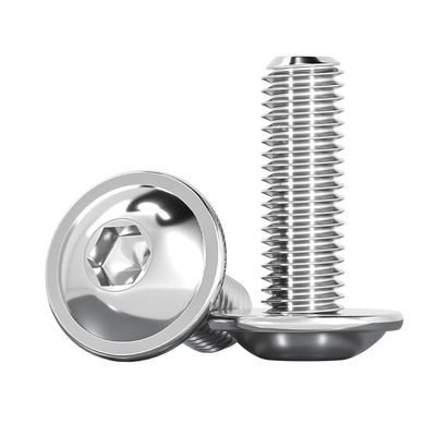 ORANXIN M8 x 25 mm Allen Pan Head Screws with Washers, 304 Stainless Steel, 5-Pack
