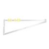 Hyuduo Folding Locator Ruler, Stainless Steel Hole Drilling Ruler with 5 Sliders, 2-in-1 Connector for Woodworking and Craft Projects, Adjustable Portable Measuring Tool view 1