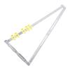 Hyuduo Folding Locator Ruler, Stainless Steel Hole Drilling Ruler with 5 Sliders, 2-in-1 Connector for Woodworking and Craft Projects, Adjustable Portable Measuring Tool view 3