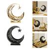 Laikoutd Stainless Steel Moon-Shaped Metal Tealight Holder view 2