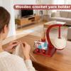 Alyxen Wooden Yarn Holder with Magnetic Spinner view 3