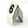 Reusable Stainless Steel Table Number Signs, Tent Style, 1–50 or 1–100, 5 × 5 cm view 1